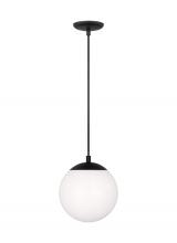 Visual Comfort & Co. Studio Collection 6018EN3-112 - Leo - Hanging Globe Small One Light Pendant with White Glass