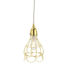  225054 - Rose 1-Light Mini Pendant in Gold Wire