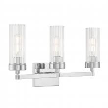  2613-CH-CL - Lida 21'' Wide 3-Light Vanity Light - Chrome