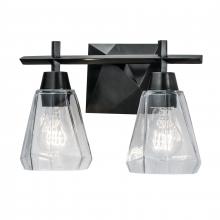  8282-ADB-CL - Arctic 12.4'' Wide 2-Light Vanity Light - Acid Dipped Black