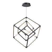  85145/LED - Cube Squared 17.75'' Wide LED Pendant - Matte Black