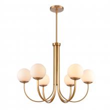  89678/6 - Caroline 32'' Wide 6-Light Chandelier - Brushed Gold