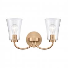  EC89263/2 - Emily 17'' Wide 2-Light Vanity Light - Brushed Gold