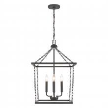  EC89804/4 - Emmett 17'' Wide 4-Light Pendant - Matte Black